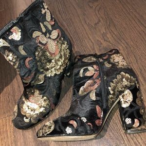Aldo Glitter Booties